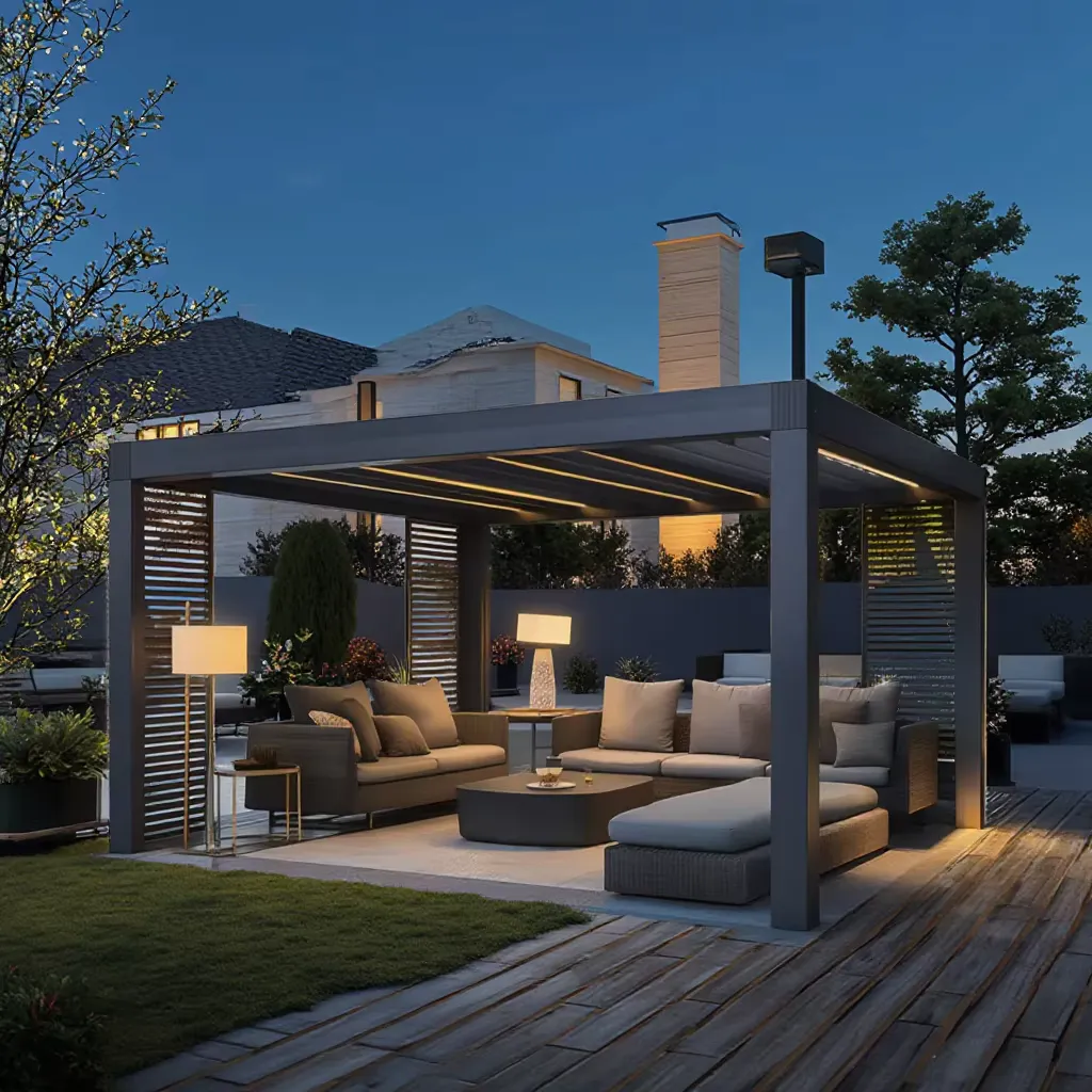 luxury villa pergola project in California USA